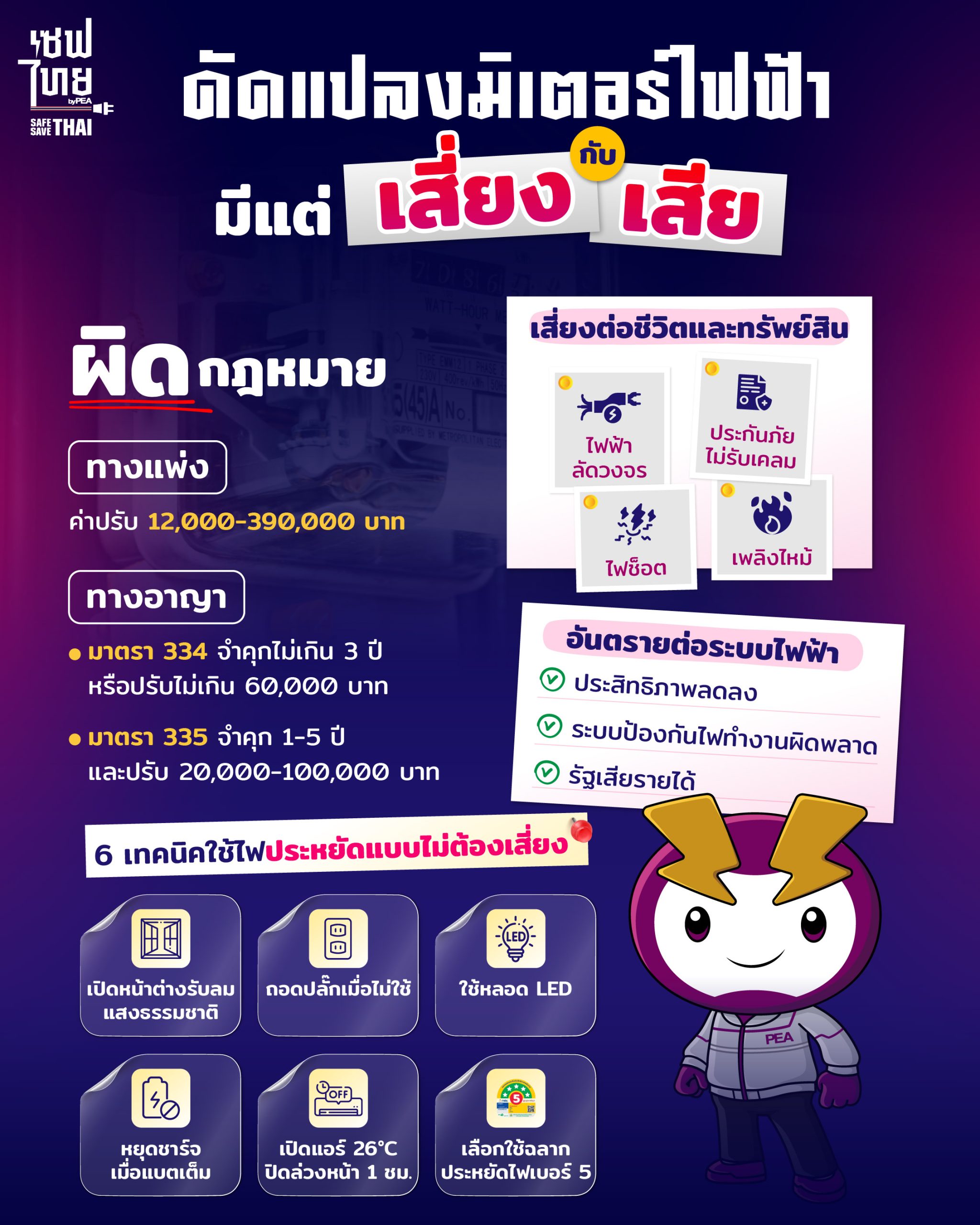 ดัดแปลงมิเตอร์ไฟฟ้า