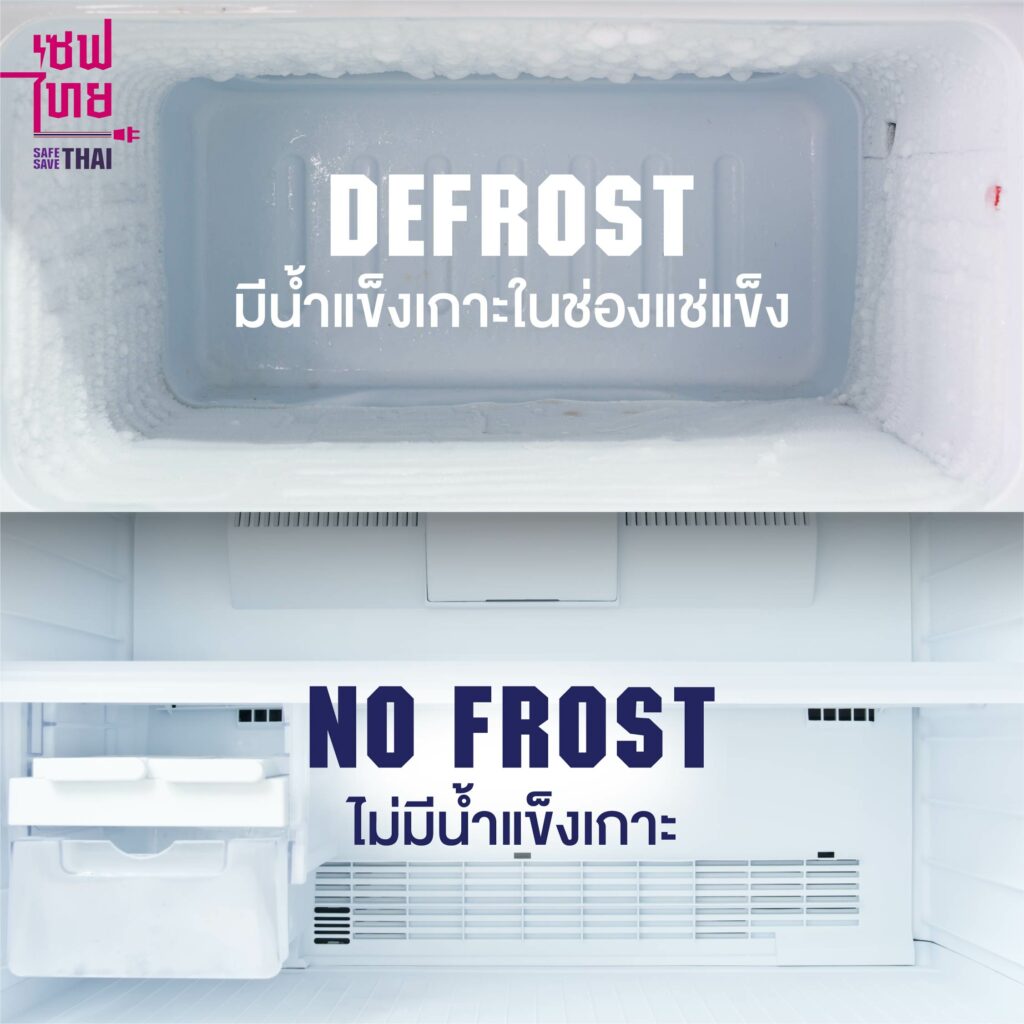 ตู้เย็นระบบ Defrost VS Nofrost